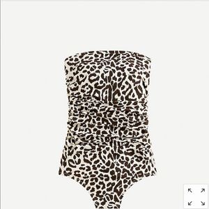 J. Crew Ruched Bandeau Swimsuit